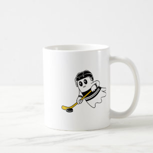 Ghost Playing Eishockey Halloween Kostümsport Kaffeetasse