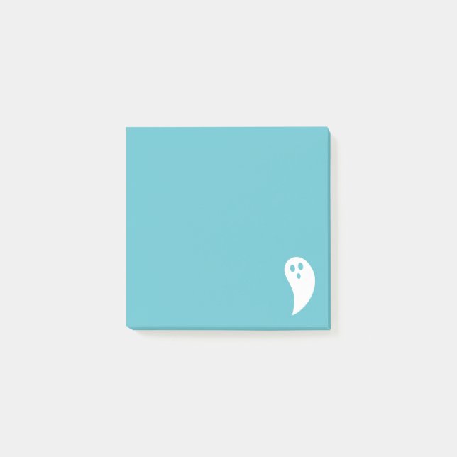 Ghost Post It Notes Blue Post-it Klebezettel (Vorderseite)