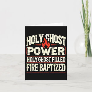 Ghost Power Christlich Faith Karte