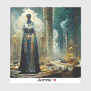 Ghost Priestess Fantasy Aufkleber