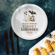 Ghost Pumpkin Bat Name Spooky Halloween Bash