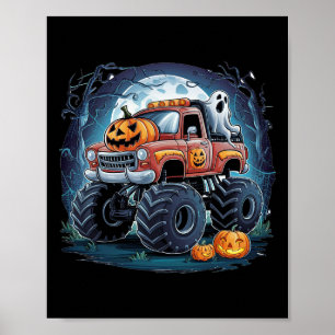 Ghost Pumpkin Spooky Season Halloween-Kostüm Poster