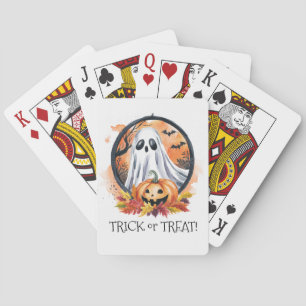 Ghost Pumpkin Trick oder Treat Halloween-Party Spielkarten