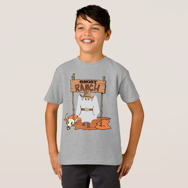 Ghost Ranch Western Halloween T-Shirt (Vorne ganz)