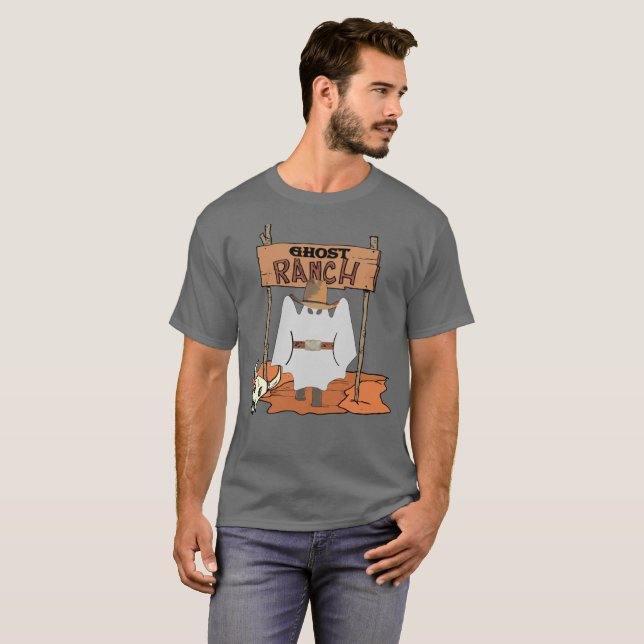 Ghost Ranch Western Halloween T-Shirt (Vorne ganz)