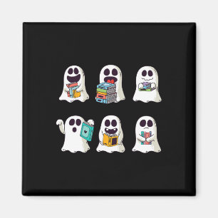 Ghost Reading Book Niedlich Teacher Halloween Ghos Magnet