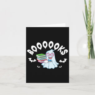 Ghost Reading Books Halloween Kostüm für Lehrer Karte