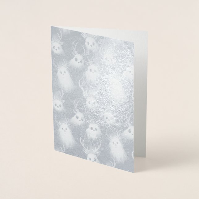 Ghost Reindeer - Une carte de Noël gothique Éffray (Devant)