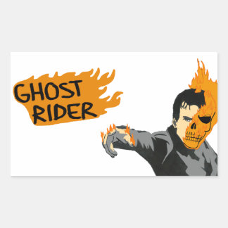 Ghost Rider Rechteckiger Aufkleber