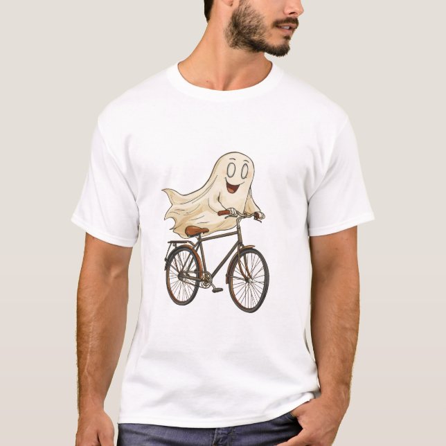 Ghost Riding a Bicycle T-Shirt (Vorderseite)
