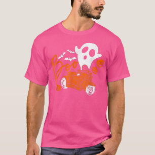 Ghost Riding Trike Motorcycle Funny Halloween Pump T-Shirt