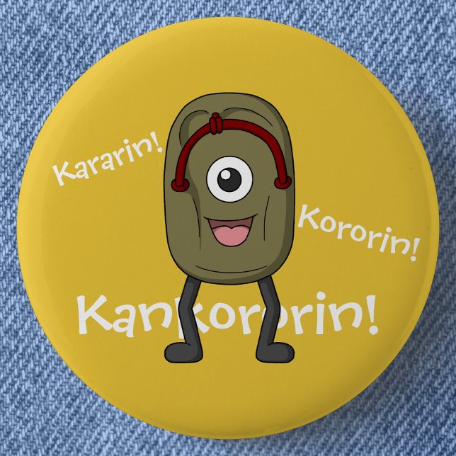 Ghost Sandal Bakezori- Funny Yokai Button (Ghost Sandal Bakezori: Funny Yokai Can Badge- Detail View)