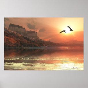 Ghost Seascape Poster