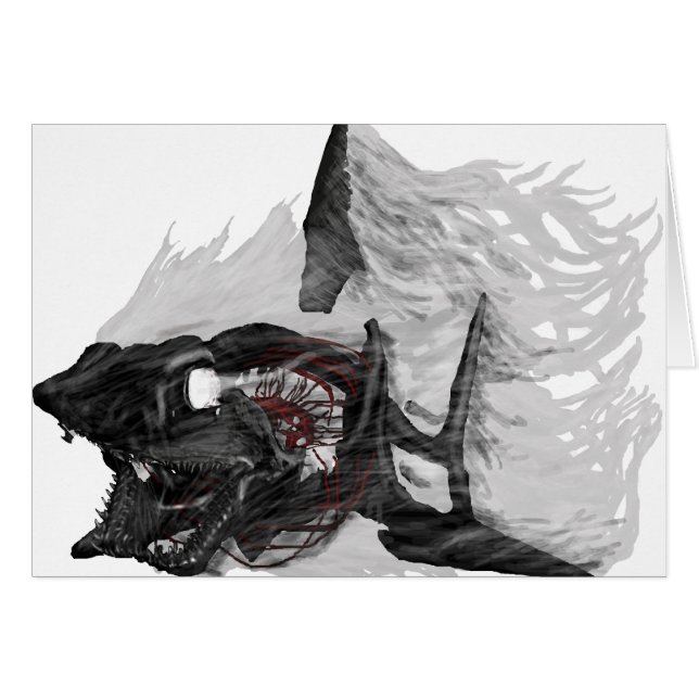 Ghost Shark Card (Vorderseite (Horizontal))