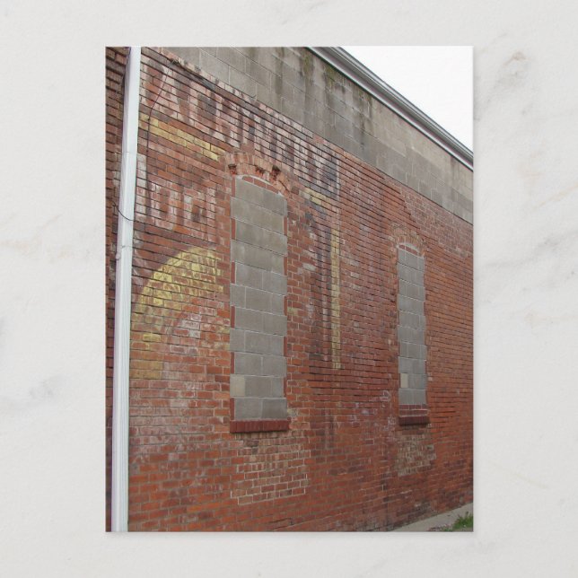 Ghost Sign Washington, Iowa Postkarte (Vorderseite)