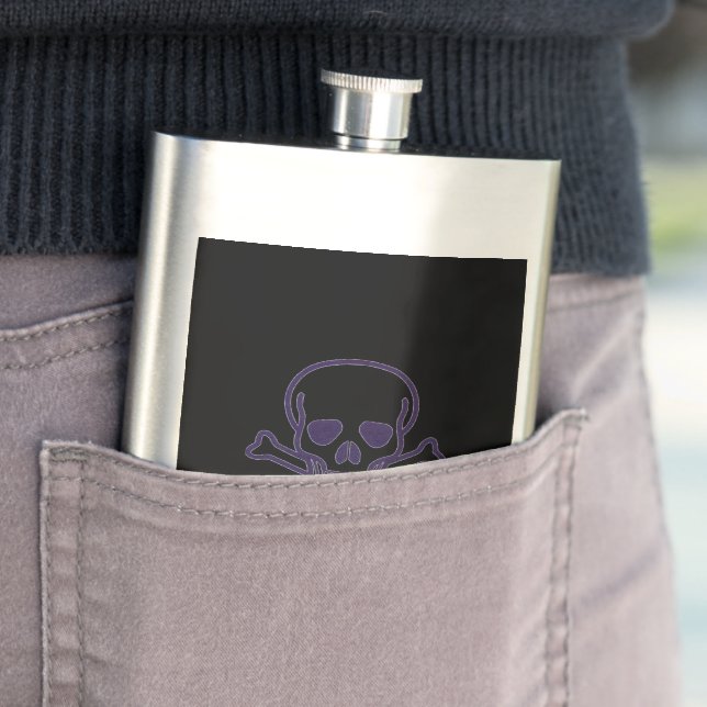 Ghost Skull Edelstahlflasche Flachmann (Beispiel)