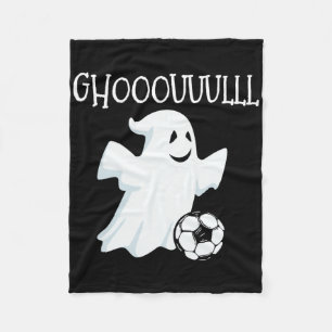 Ghost Soccer Halloween Fleecedecke