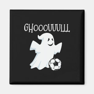 Ghost Soccer Halloween Magnet