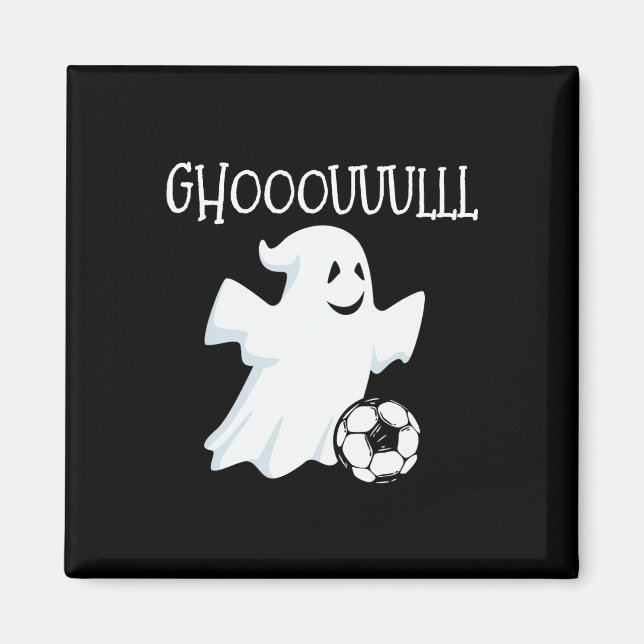 Ghost Soccer Halloween Magnet (Vorne)