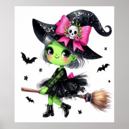 Ghost Spooky Mama Retro Halloween Vintages Design Poster