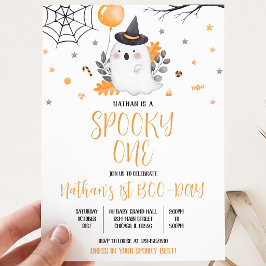 Ghost Spooky One Halloween Geburtstag Einladung