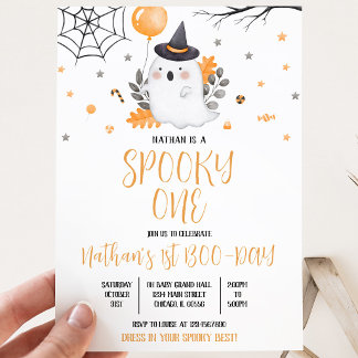 Ghost Spooky One Halloween Geburtstag Einladung