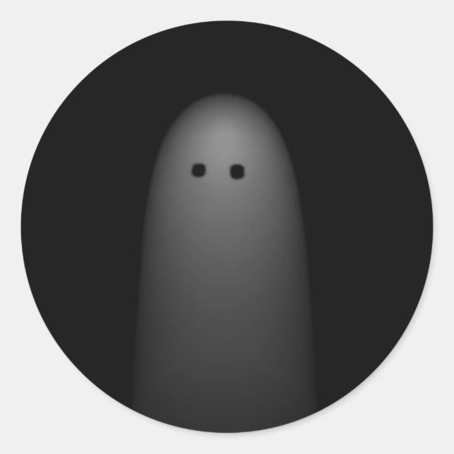 Ghost-Stickers Runder Aufkleber (Vorderseite)
