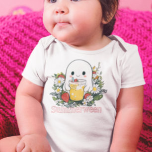 Ghost Summerween Sommer Halloween Baby Strampler