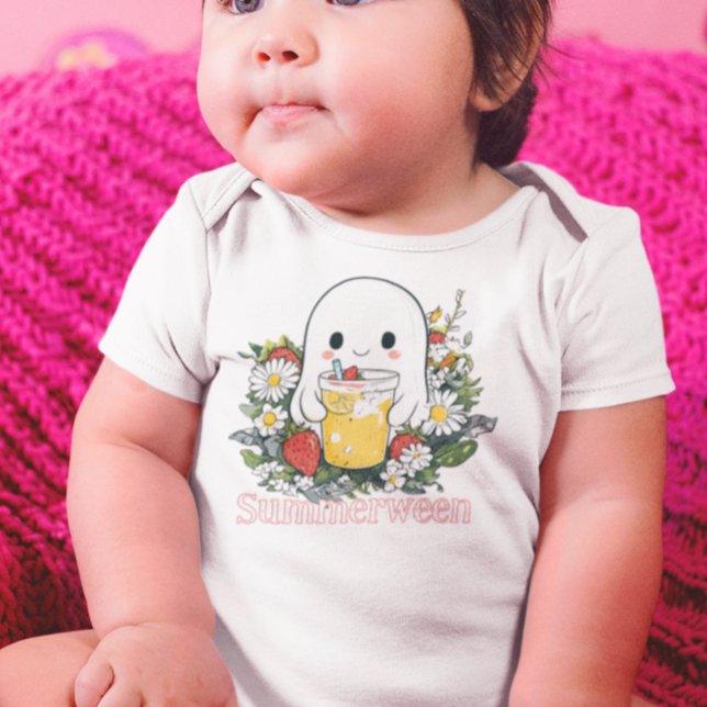 Ghost Summerween Summer Halloween Baby Strampler (Von Creator hochgeladen)