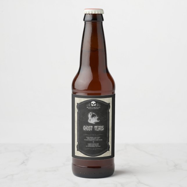 Ghost Tears Halloween Biermarken Bierflaschenetikett (Vorderseite)