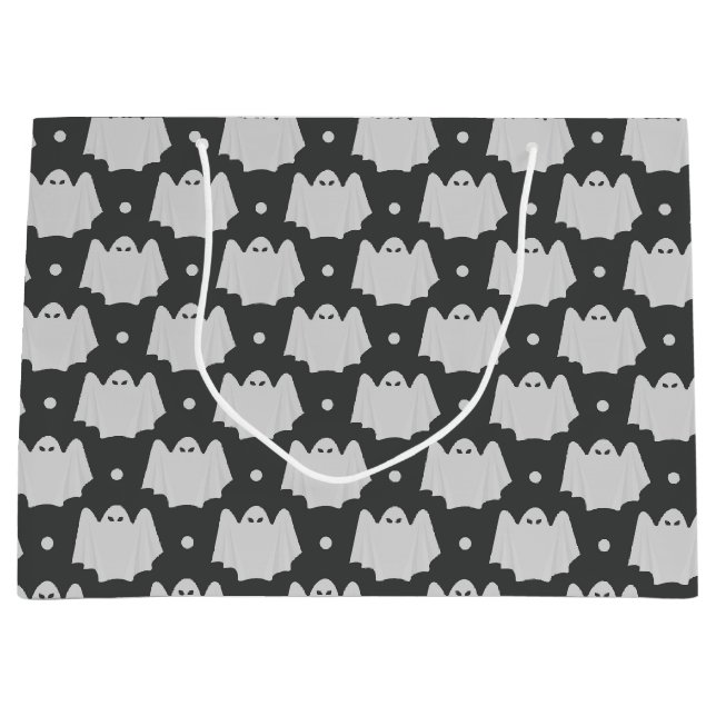 Ghost-Themed Halloween Große Geschenktüte (Vorderseite)