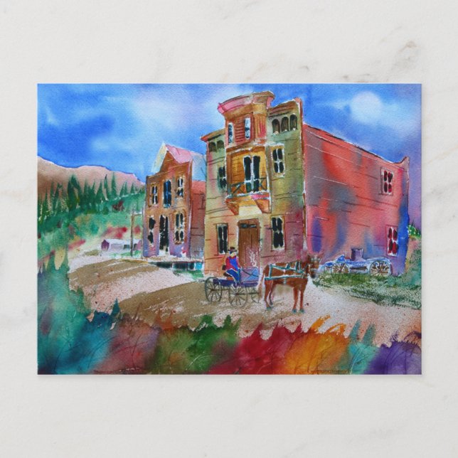 Ghost Town Postcard Postkarte (Vorderseite)