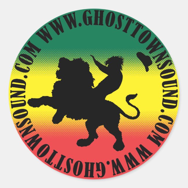 Ghost Town Sound Large Sticker (Vorderseite)