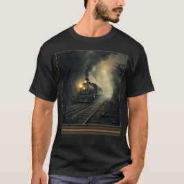 Ghost Train Vintag Gothic Halloween T Shirt