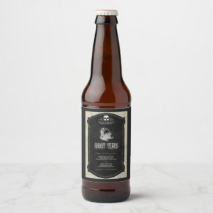 Ghost Tränen Halloween Biermarken Bierflaschenetikett