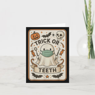 Ghost Trick or zeth Dental Tarot Card Halloween D Karte