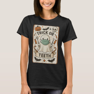 Ghost Trick or zeth Dental Tarot Card Halloween D T-Shirt