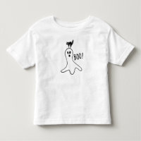 Ghost und Black Cat Halloween Niedlich