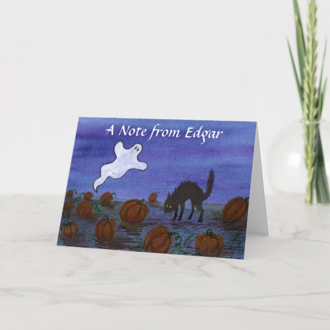 Ghost und Black Cat im Pumpkin Patch (Vorderseite)