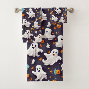 Ghost und Pumpkins Halloween Badhandtuch Set