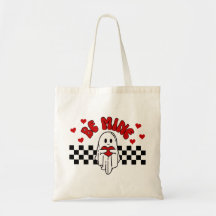 Ghost Valentine's Day Tote Bag, lustige Gift Tasch