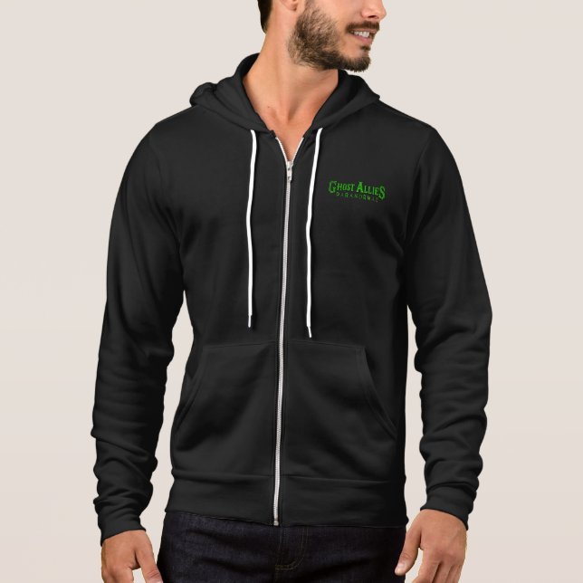 Ghost-Verbündete paranormal neues Logo Design Zip  Hoodie (Vorderseite)