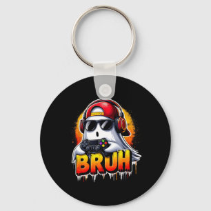 Ghost Video Game Bruh Halloween Gaming Controller Schlüsselanhänger