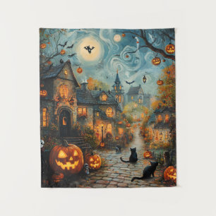 Ghost Village Tapestry Wandteppich