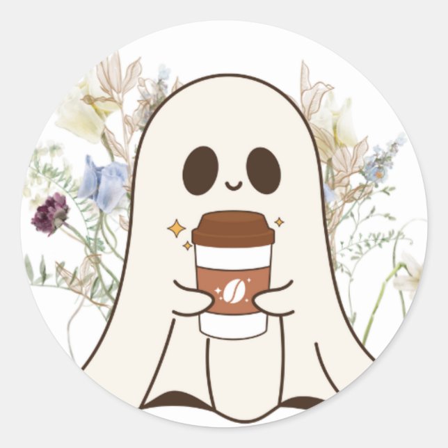 Ghost-Vinyl-Aufkleber Runder Aufkleber (Vorderseite)