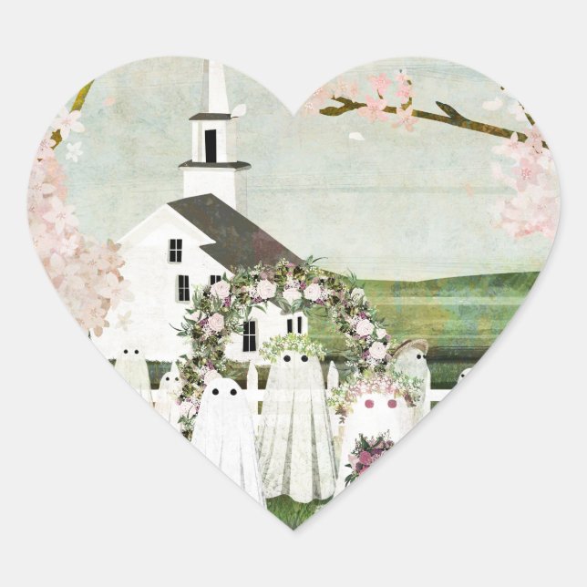 Ghost Wedding Sticker (Vorderseite)