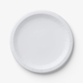 Ghost White Solid Color Pappteller