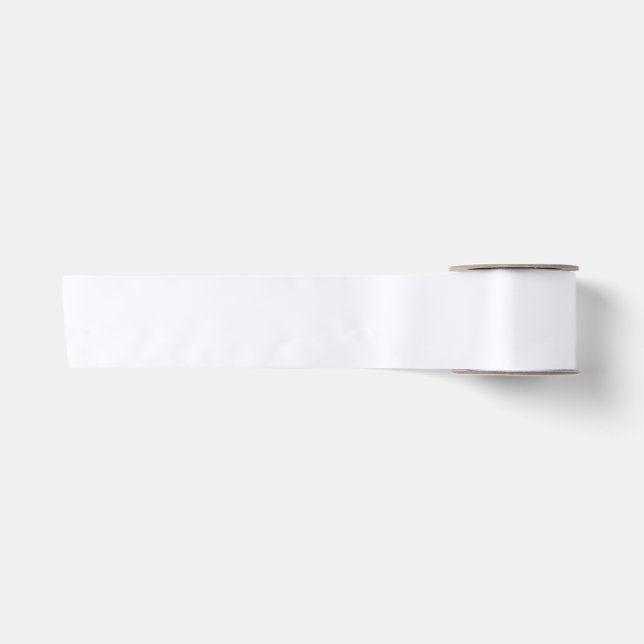 Ghost White Solid Color Satinband (Vorderseite)