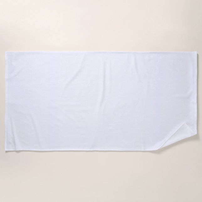 Ghost White Solid Color Strandtuch (Vorderseite)