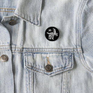 Ghost White Styracosaurus mit Anstrich aus dem Sta Button